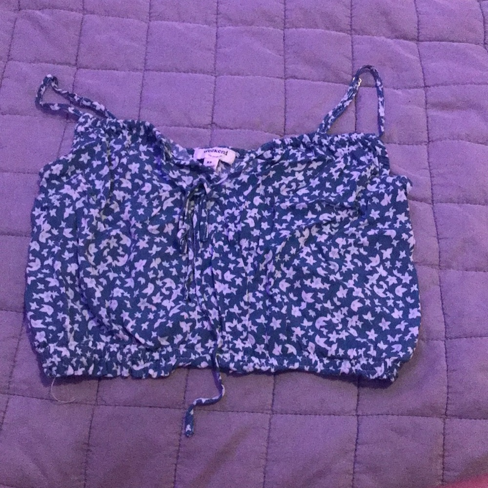 Green crop top